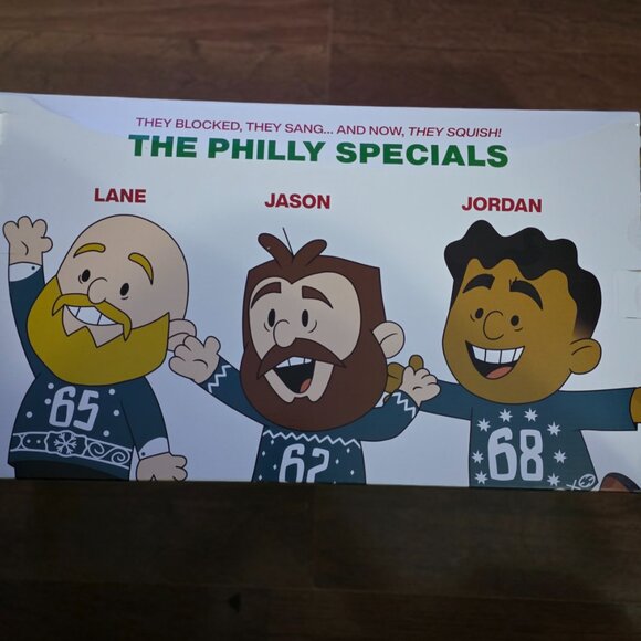 Philly Special Christmas Holiday Huddle Plush Collector Set, NEW in box, Eagles - Picture 5 of 5